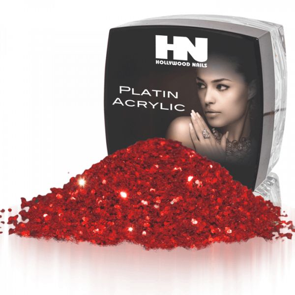 Platin Acrylic Diamond Powder Red