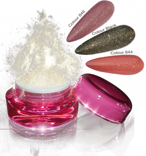 Glamour Dip Powder Gold Sparkle
