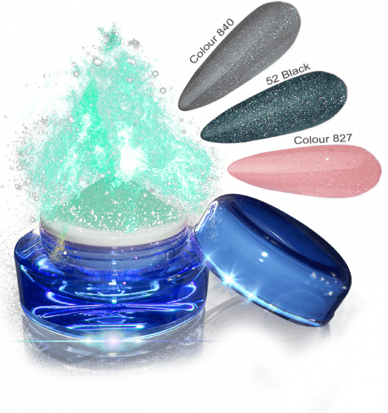 Glamour Dip Powder Green Sparkle 5g