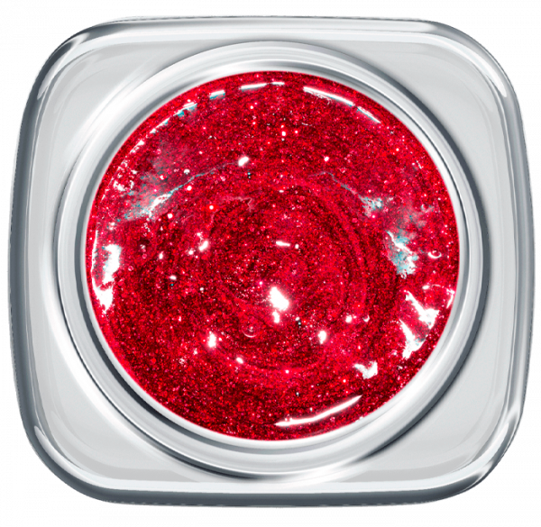 Glitter UV Gel 384 Crush Red 5g