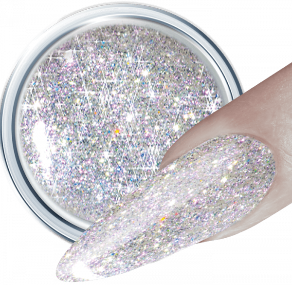 Glitter UV Gel Silver Sparkle 263
