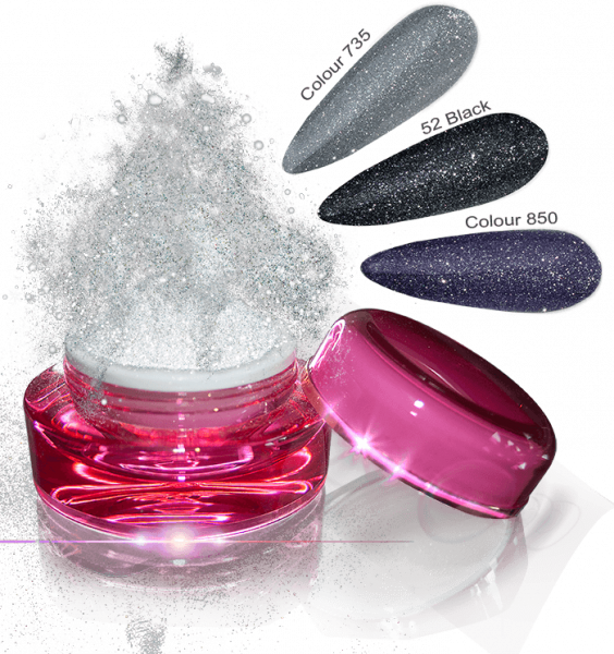 Glamour Dip Powder Silver Sparkle