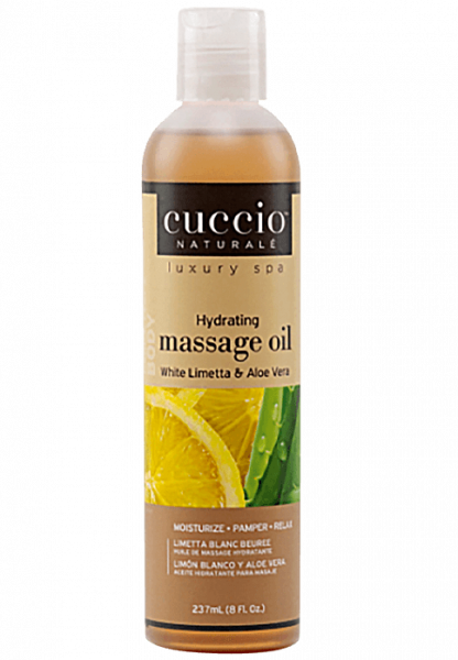 cuccio Massage Oil White Limetta & Aloe Vera 226g