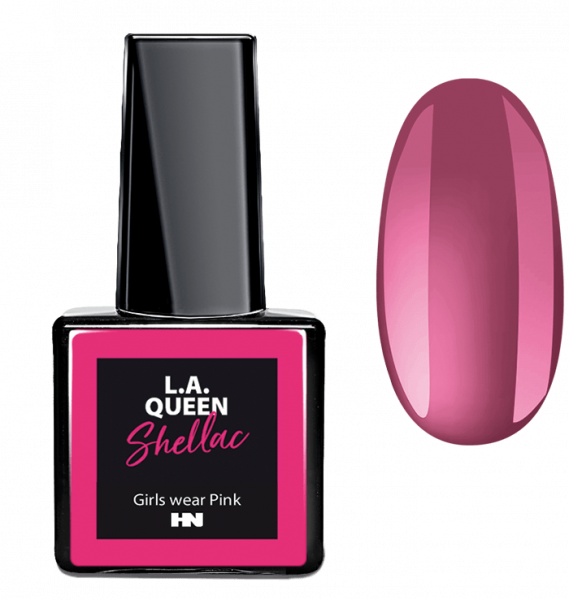 L.A. Queen UV Gel Shellac - Girls wear Pink #16 15ml