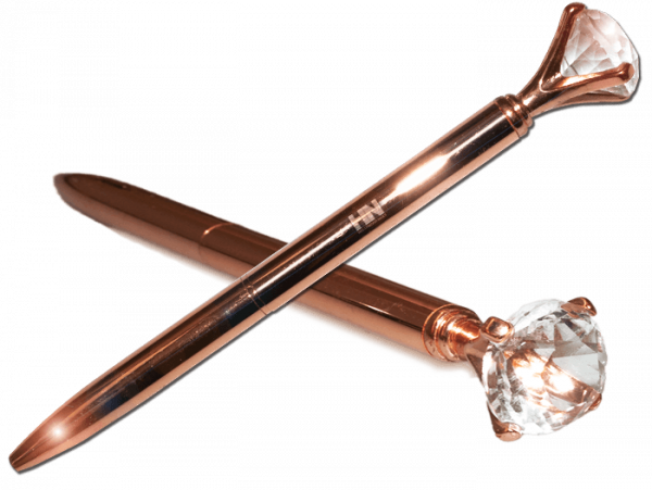 Kugelschreiber Rosegold Kristall