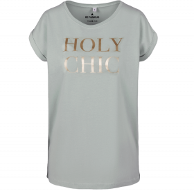 T-Shirt Mint - Schrift Gold - " Holy Chic