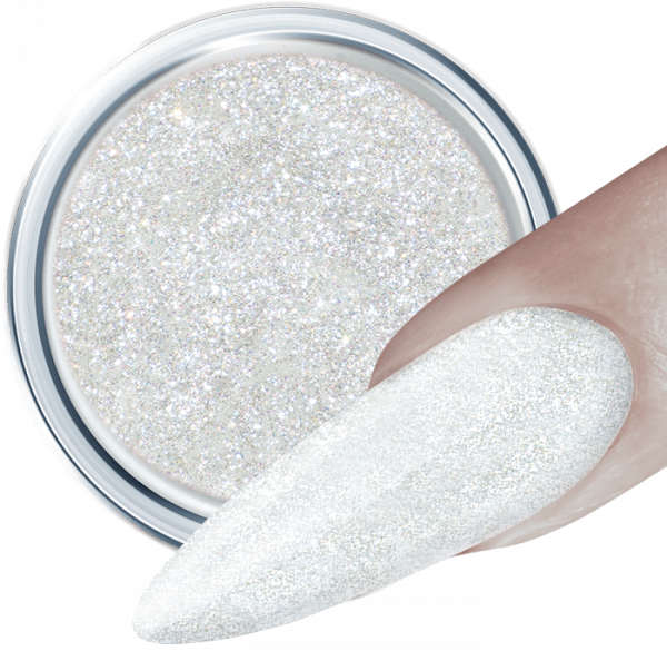Glitter UV Gel Crystal White 164