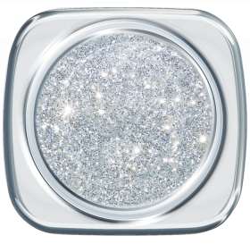 Glitter UV Gel Shiny Silver 00. 5g