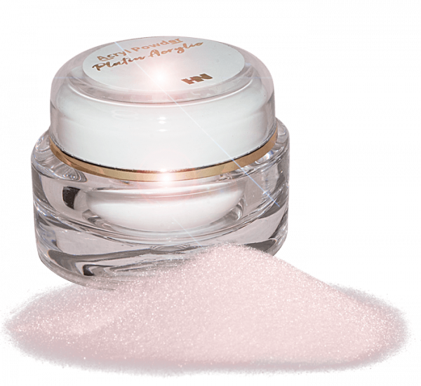 Platin Acrylic Aufbau Powder Make-Up Rosa Glimmer