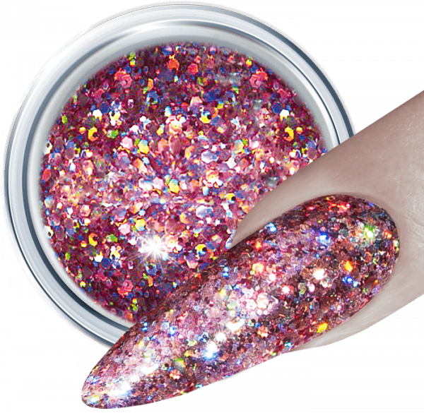 3D Glitter UV Gel Mauve Rocket 317. 5g