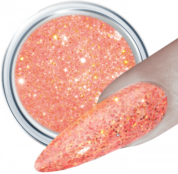 Glitter UV Gel Hot Apricot 218