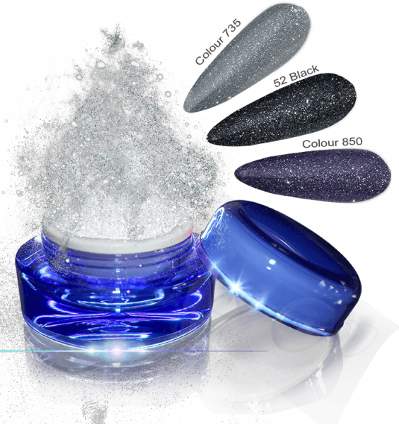 Glamour Dip Powder Silver Sparkle 5g
