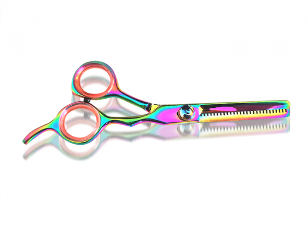 Friseurschere Profi Rainbow Regenbogen Colour Ausdünner