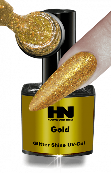 Glitter Shine UV Gel Gold