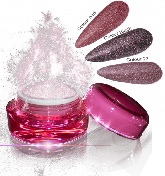 Glamour Dip Powder Rose Sparkle