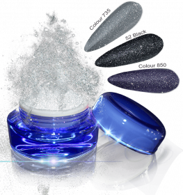 Glamour Dip Powder Silver Sparkle 5g