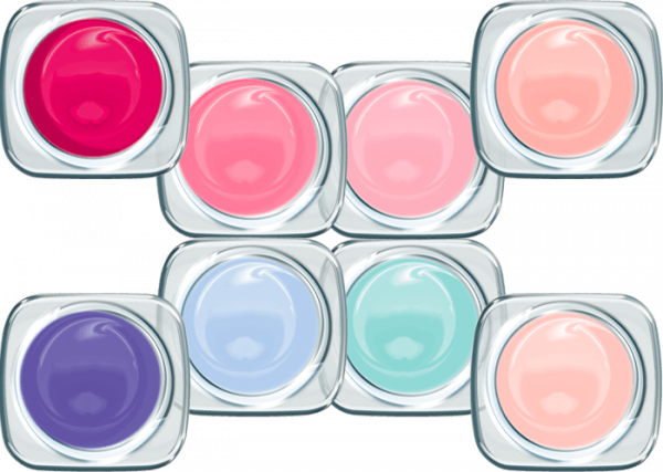 Colour UV Gel Set Frozen fairy dust