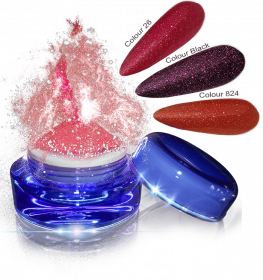 Glamour Dip Powder Red Sparkle 5g