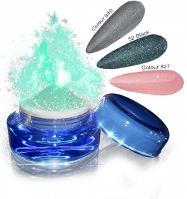 Glamour Dip Powder Green Sparkle 5g